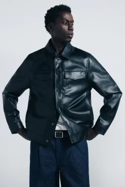 Blouson effet cuir