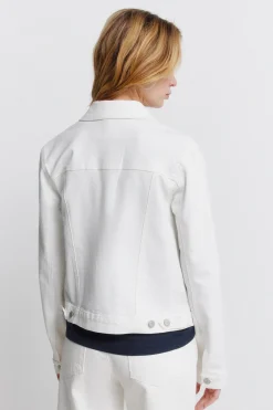 Blouson en denim &eacute;cru
