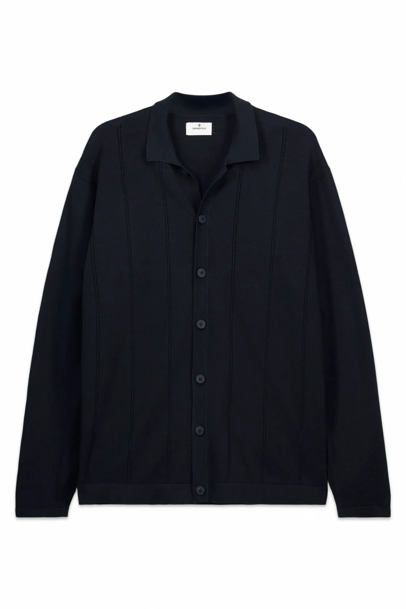 Cardigan à boutons col polo