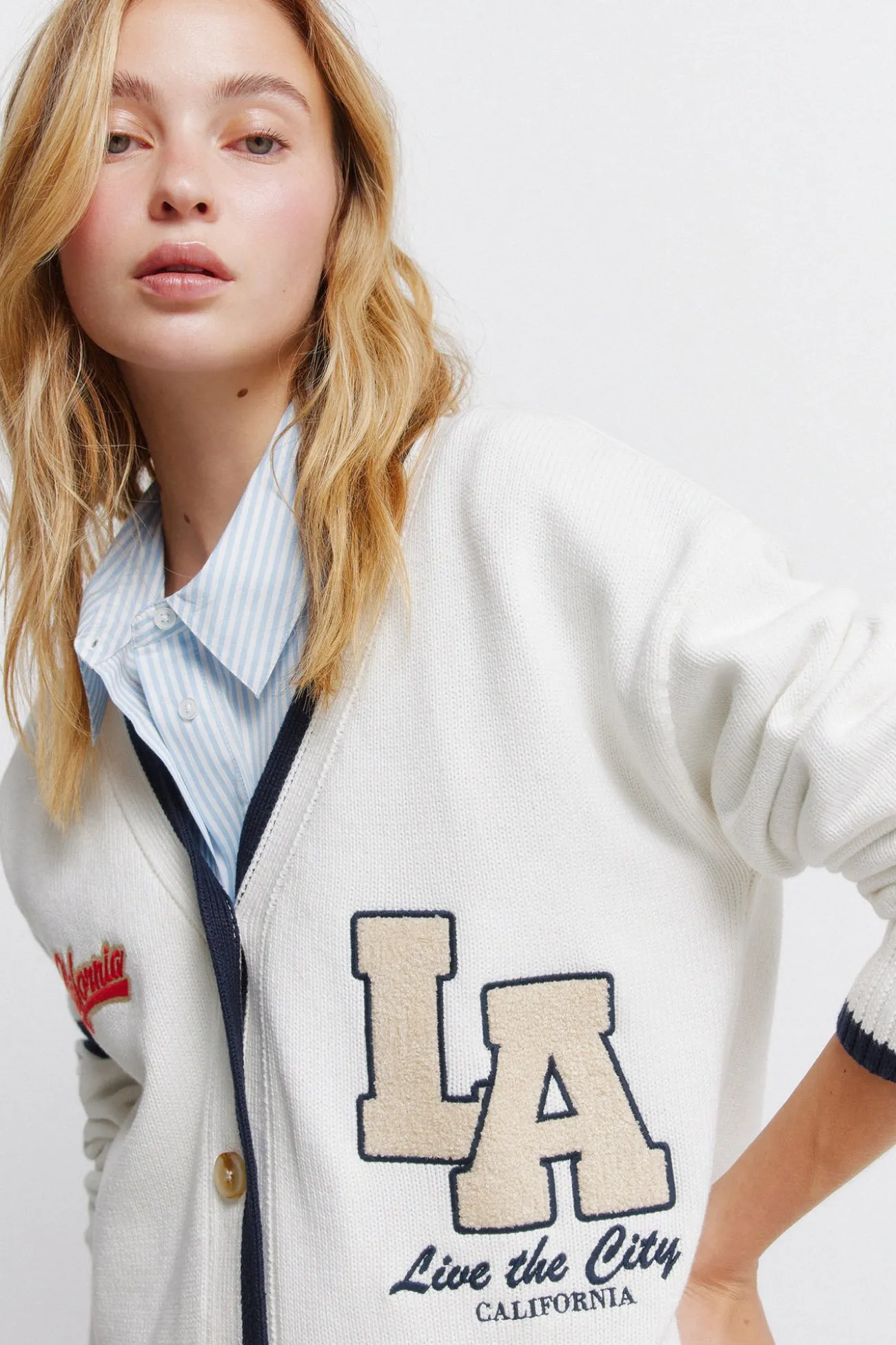 Cardigan à boutons L.A