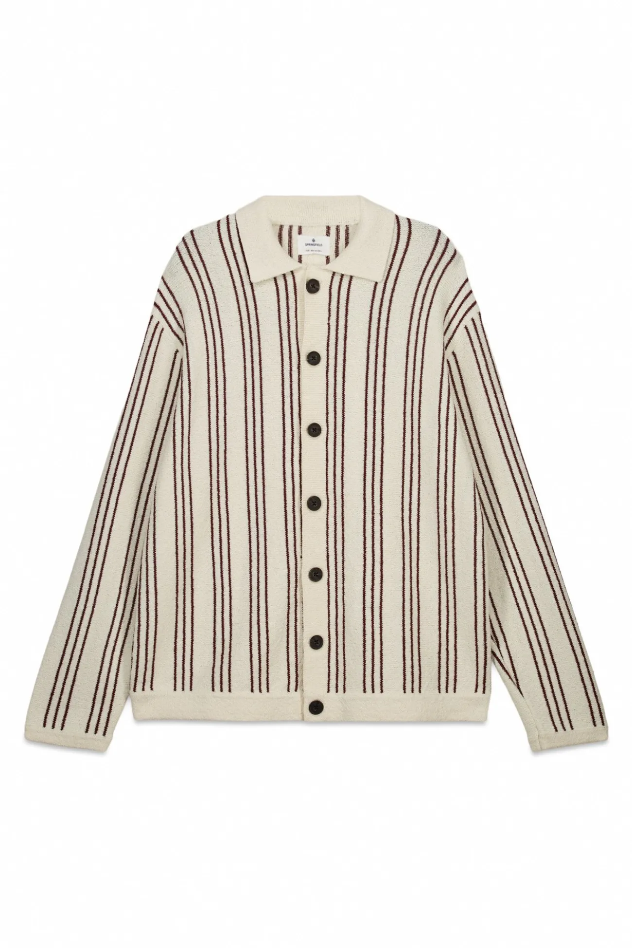 Cardigan à rayures fantaisie