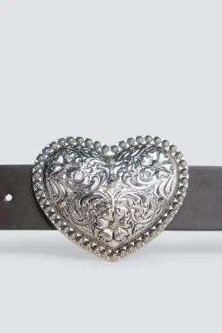 Ceinture &agrave; boucle c&oelig;ur