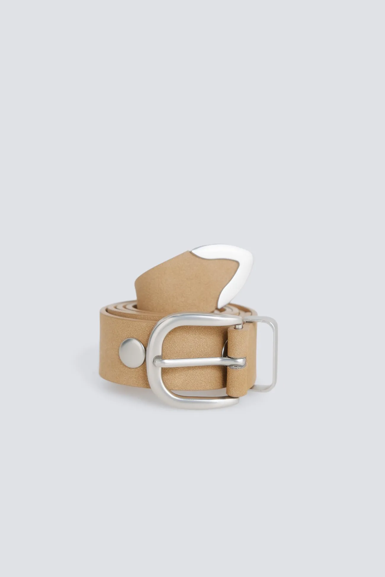 Ceinture à clous en daim