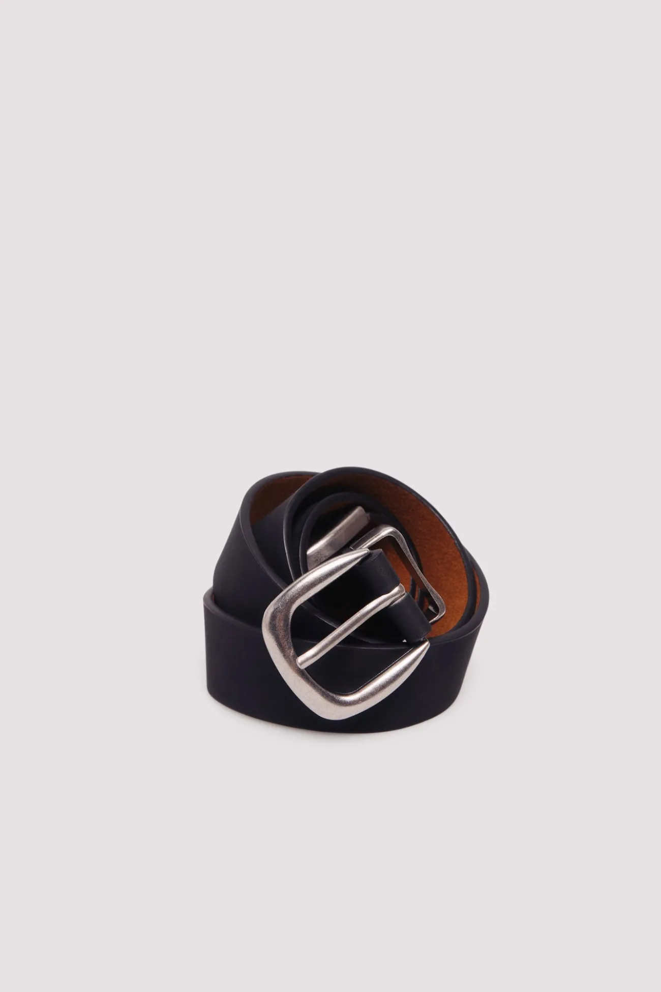 Ceinture effet cuir avec pointe en métal