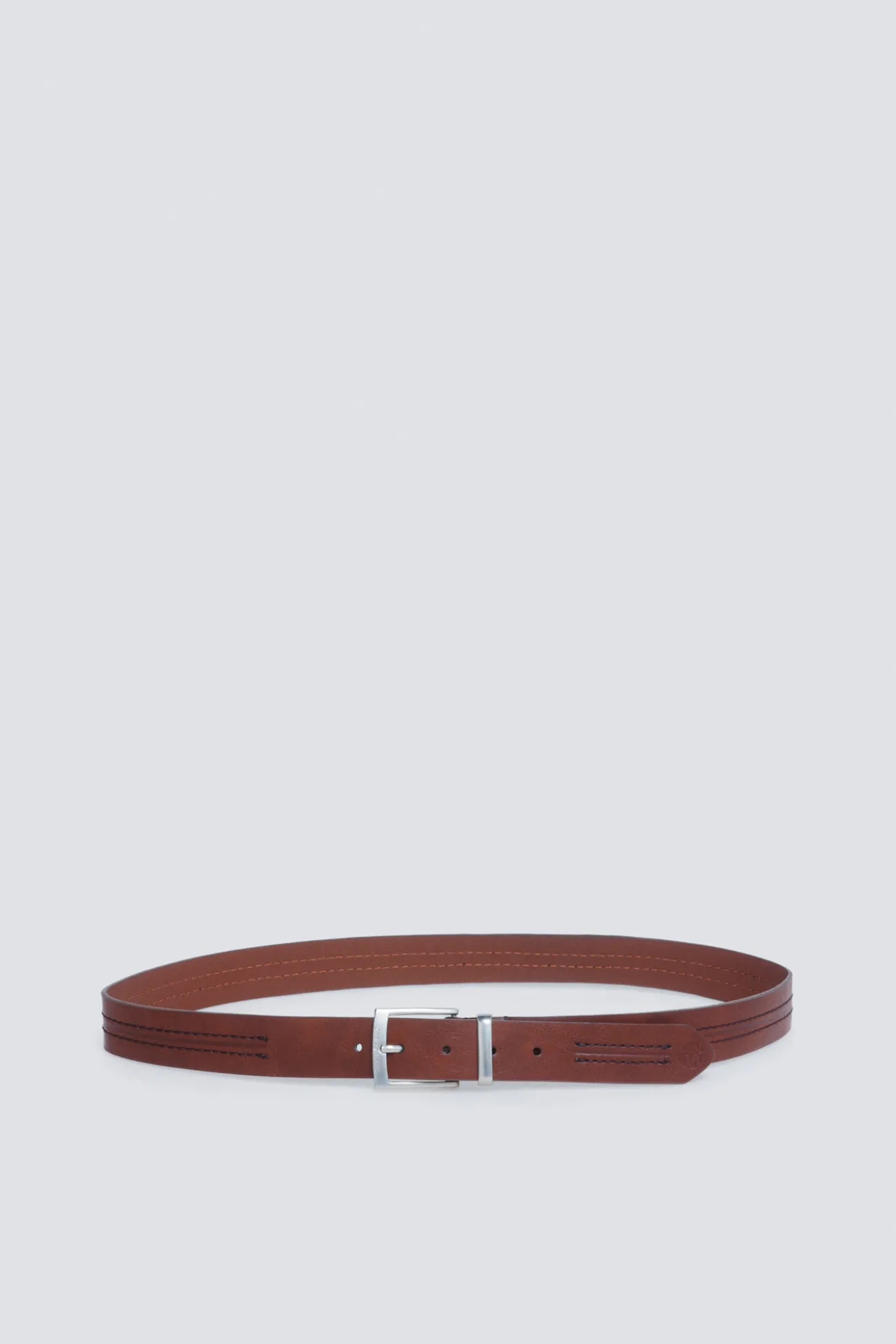 Ceinture effet cuir avec couture centrale