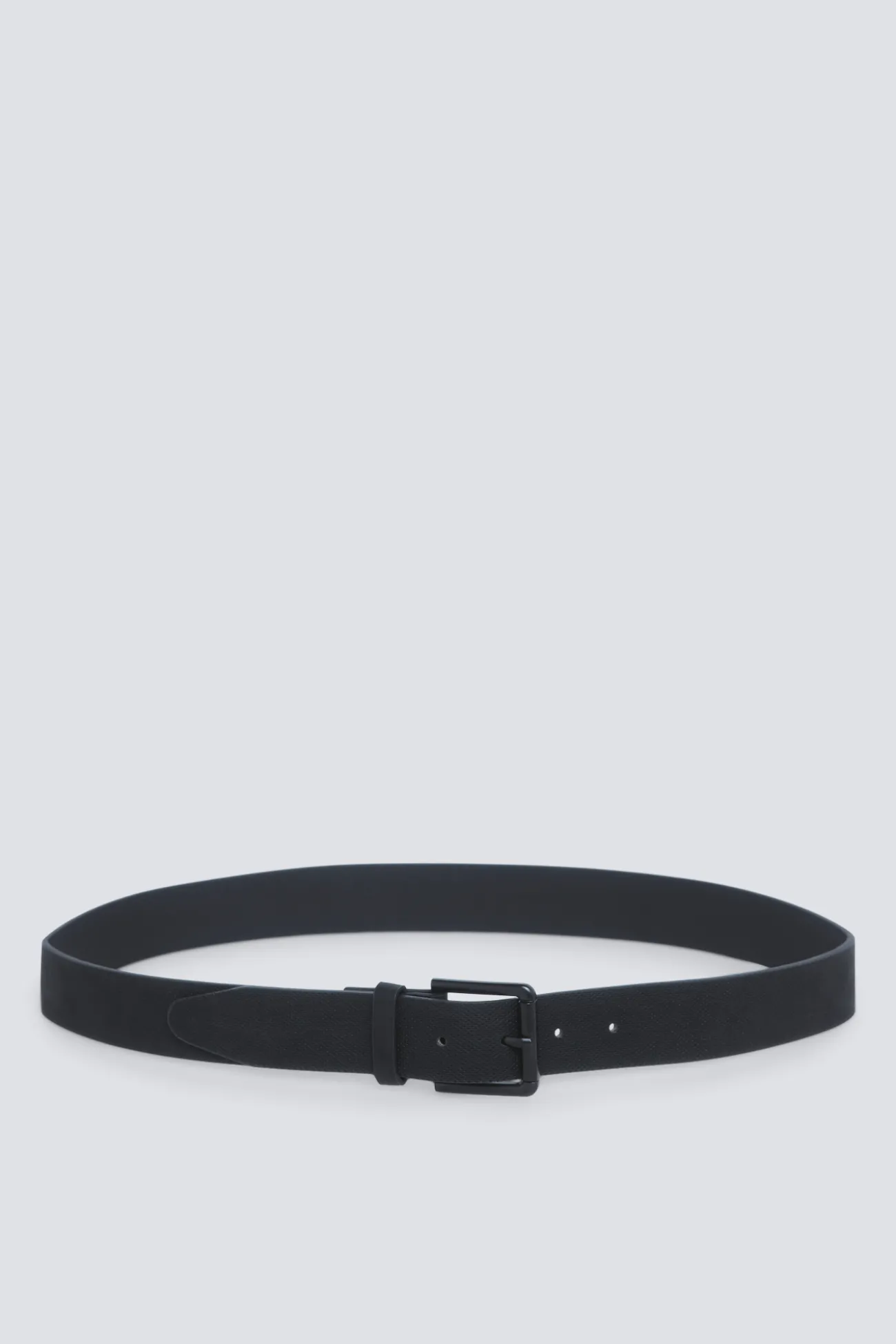 Ceinture effet cuir boucle métallique