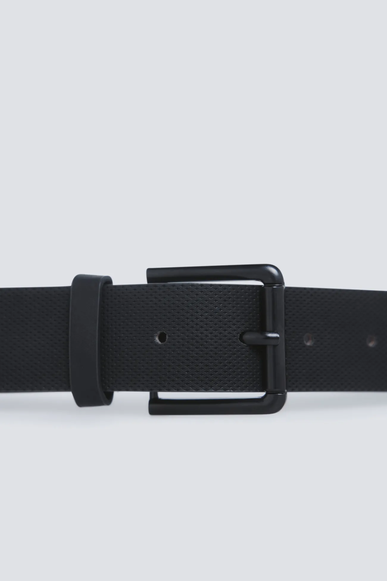 Ceinture effet cuir boucle métallique