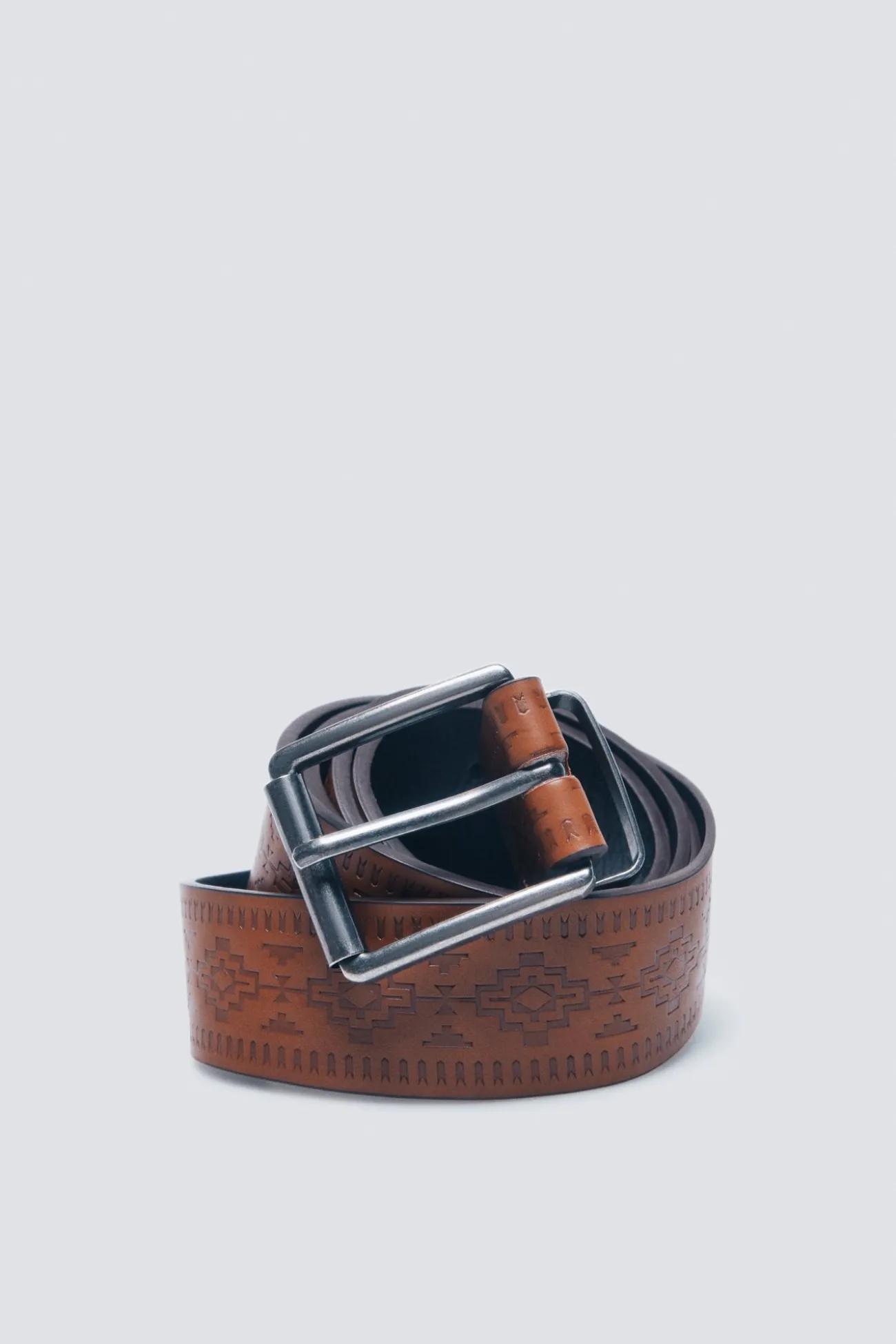 Ceinture effet cuir ethnique