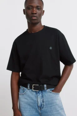 Ceinture effet cuir surpiq&ucirc;res