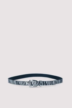 Ceinture fine en zèbre
