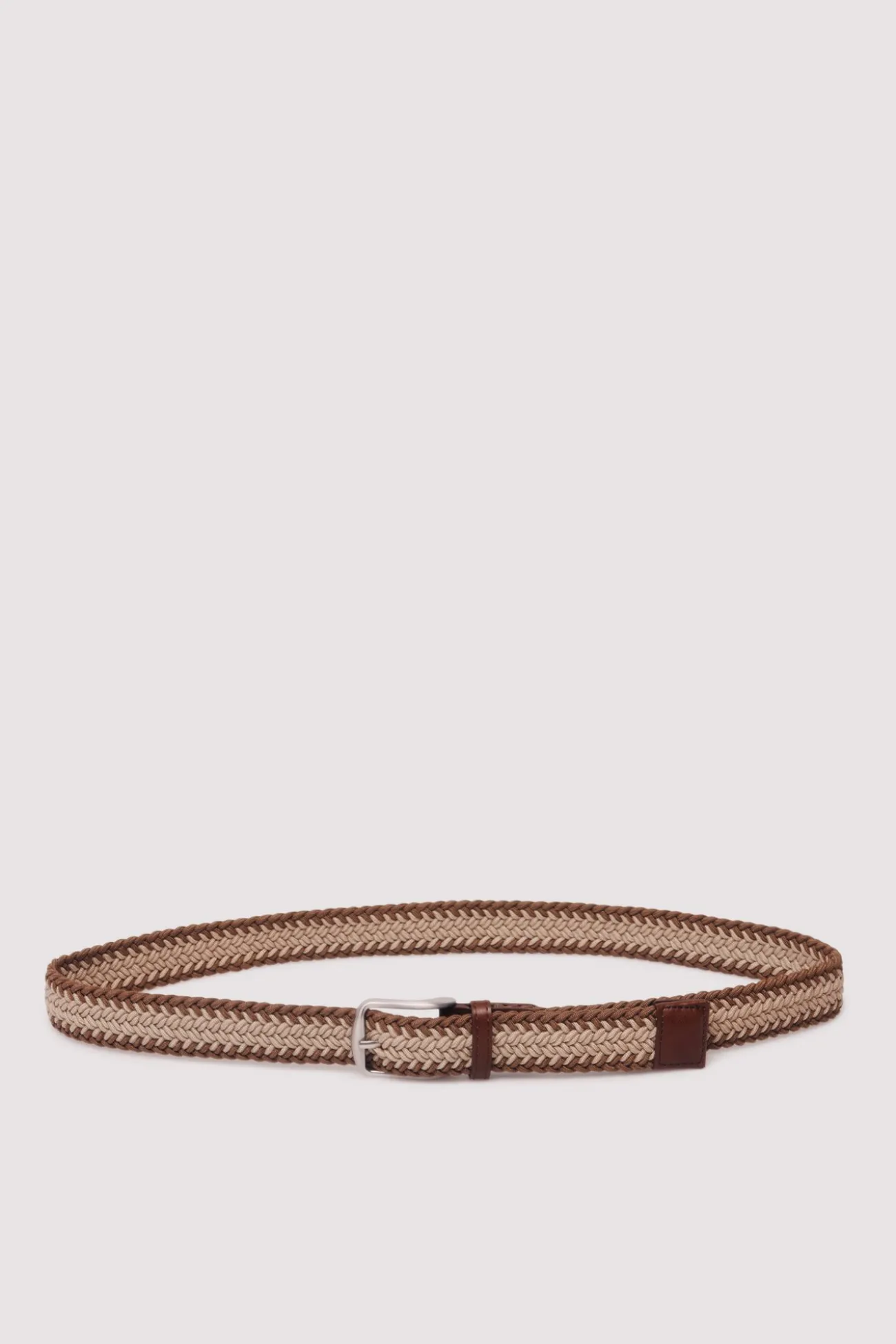 Ceinture tressée bicolore