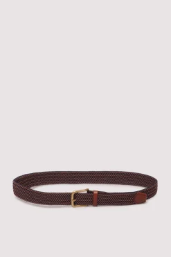 Ceinture tressée multicolore