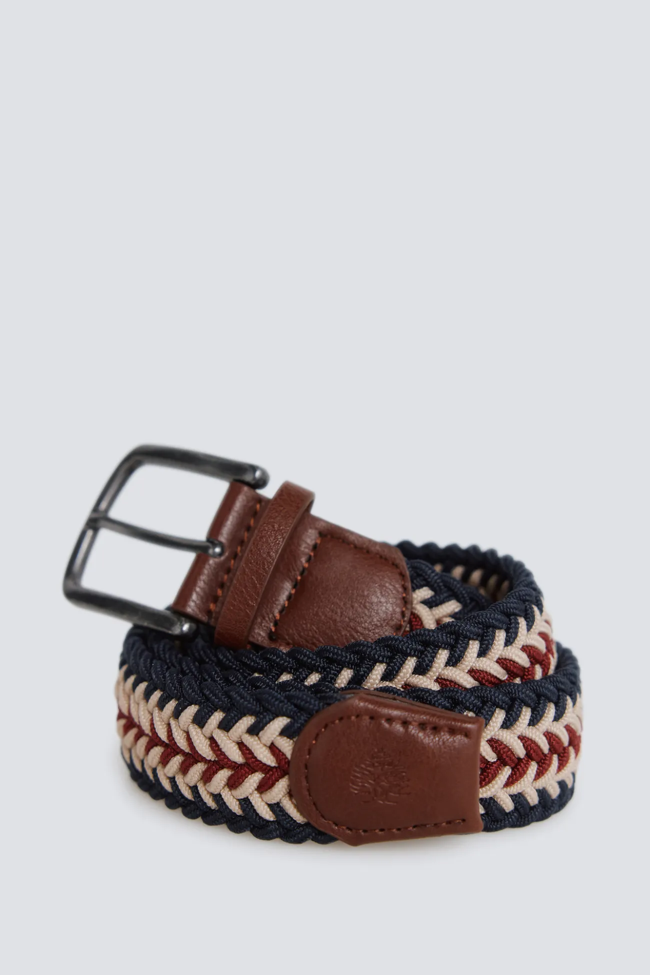 Ceinture tressée tricolore