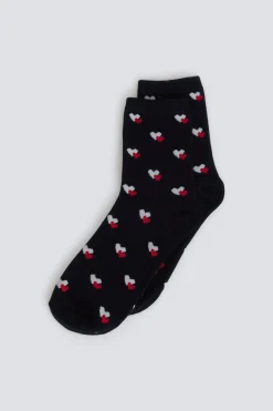 Chaussettes longues &agrave; c&oelig;urs