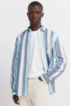 Chemise à rayures en coton