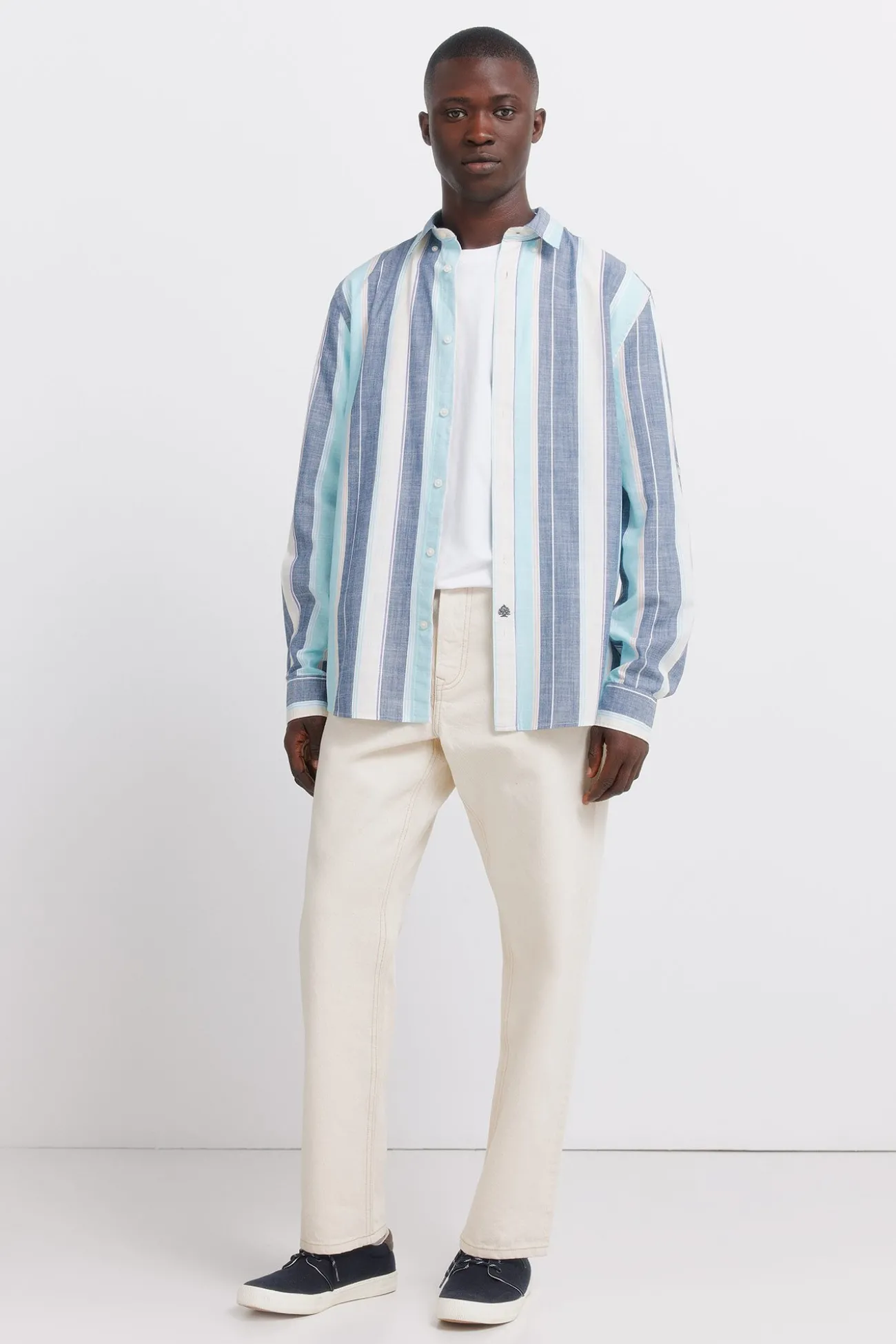 Chemise à rayures en coton