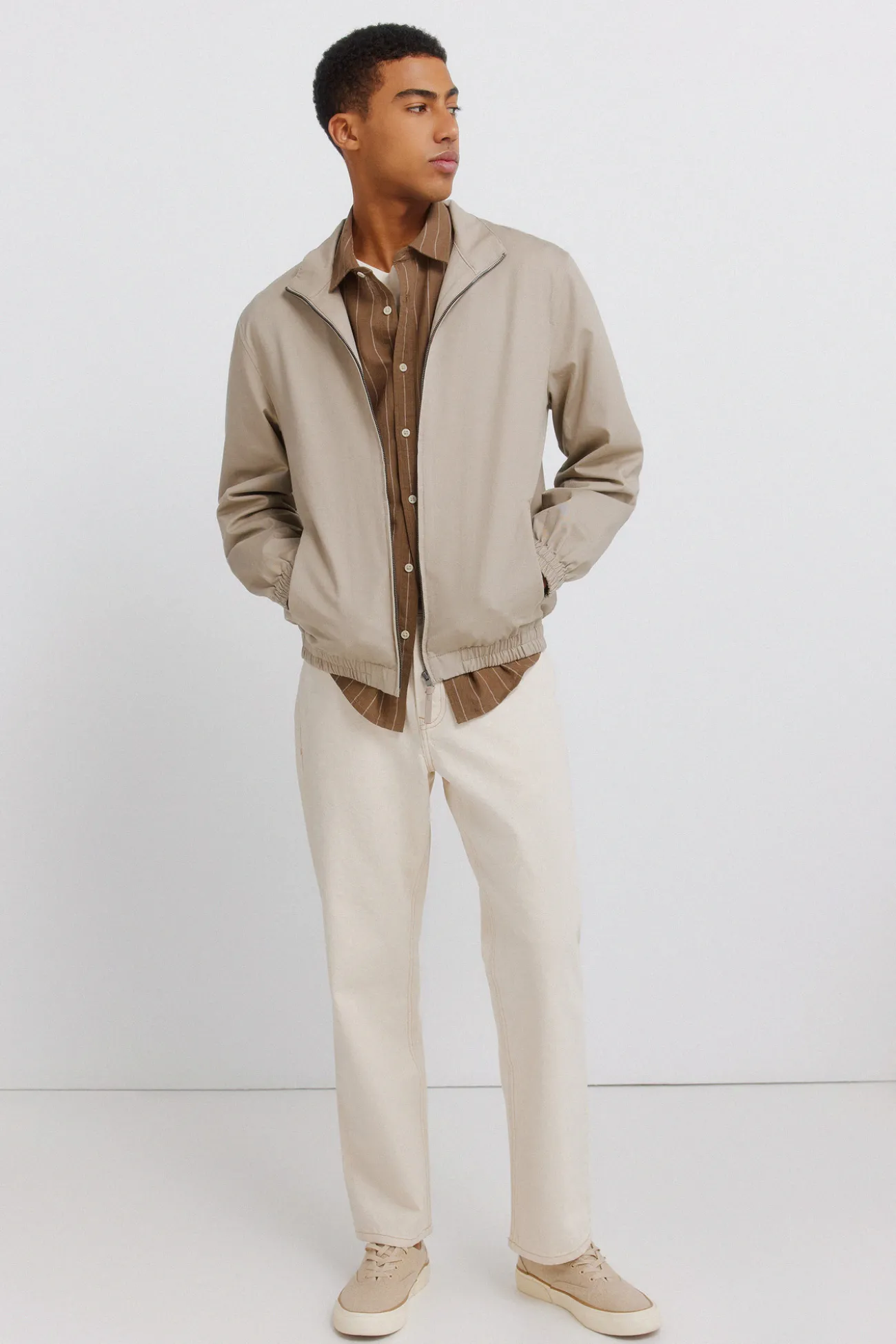 Chemise à rayures en lin