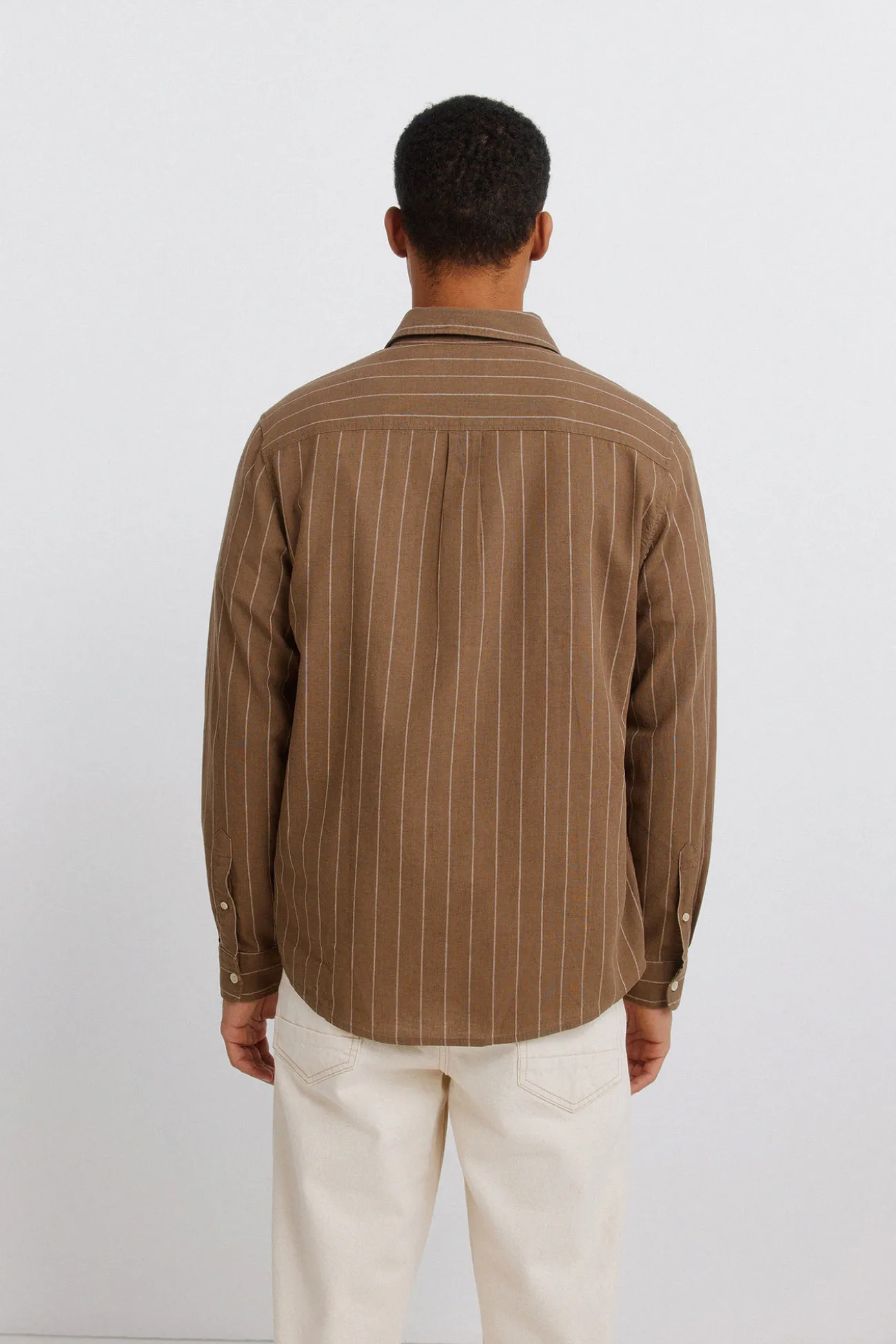 Chemise à rayures en lin