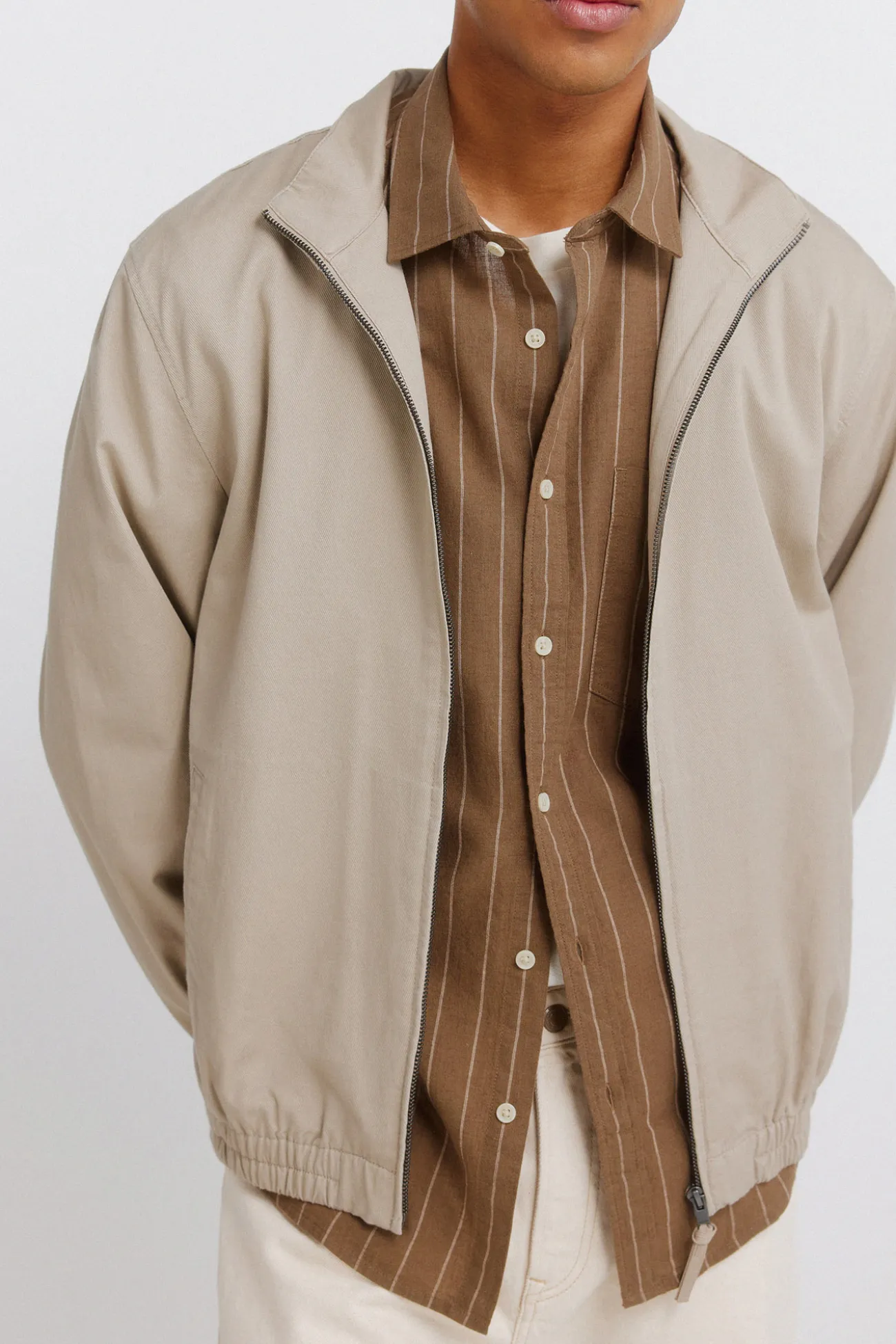 Chemise à rayures en lin