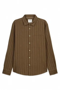 Chemise à rayures en lin