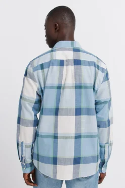 Chemise en coton à carreaux légère