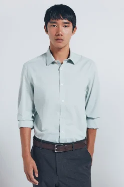 Chemise en coton avec bordure