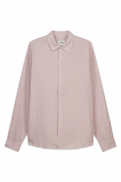 Chemise fil &agrave; fil en lin et viscose