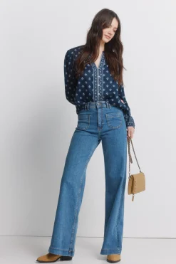 Chemise manches longues imprimée