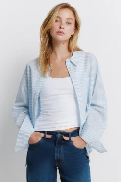 Chemise oversize à rayures
