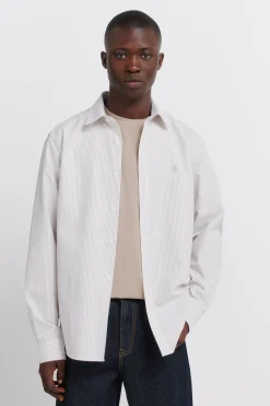 Chemise oxford à rayures infroissable