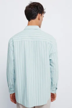 Chemise Oxford rayures avec poches