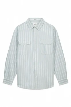 Chemise Oxford rayures avec poches