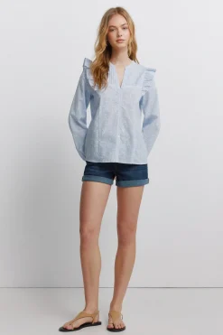 Chemise romantique à volants