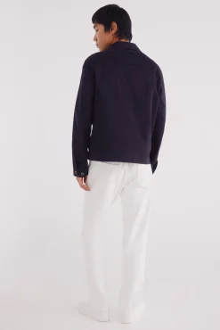 Jeans blanc coupe droite