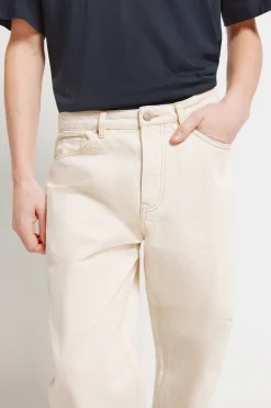 Jeans coupe droite écru
