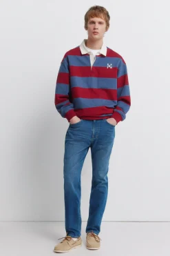 Jeans coupe slim délavé moyen