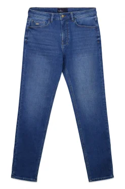 Jeans coupe slim d&eacute;lav&eacute; moyen