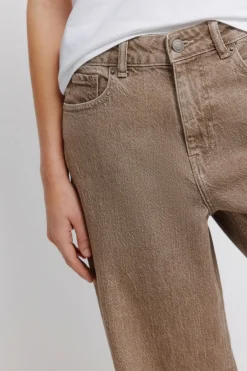 Jeans droits taille haute