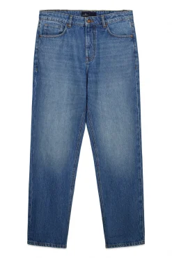 Jeans lavage moyen coupe droite