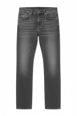 Jeans noir d&eacute;lav&eacute; slim fit