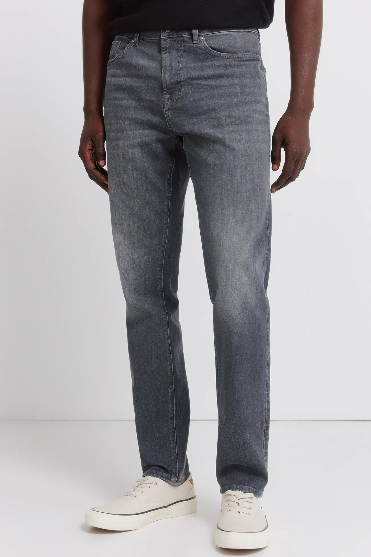 Jeans skinny gris foncé