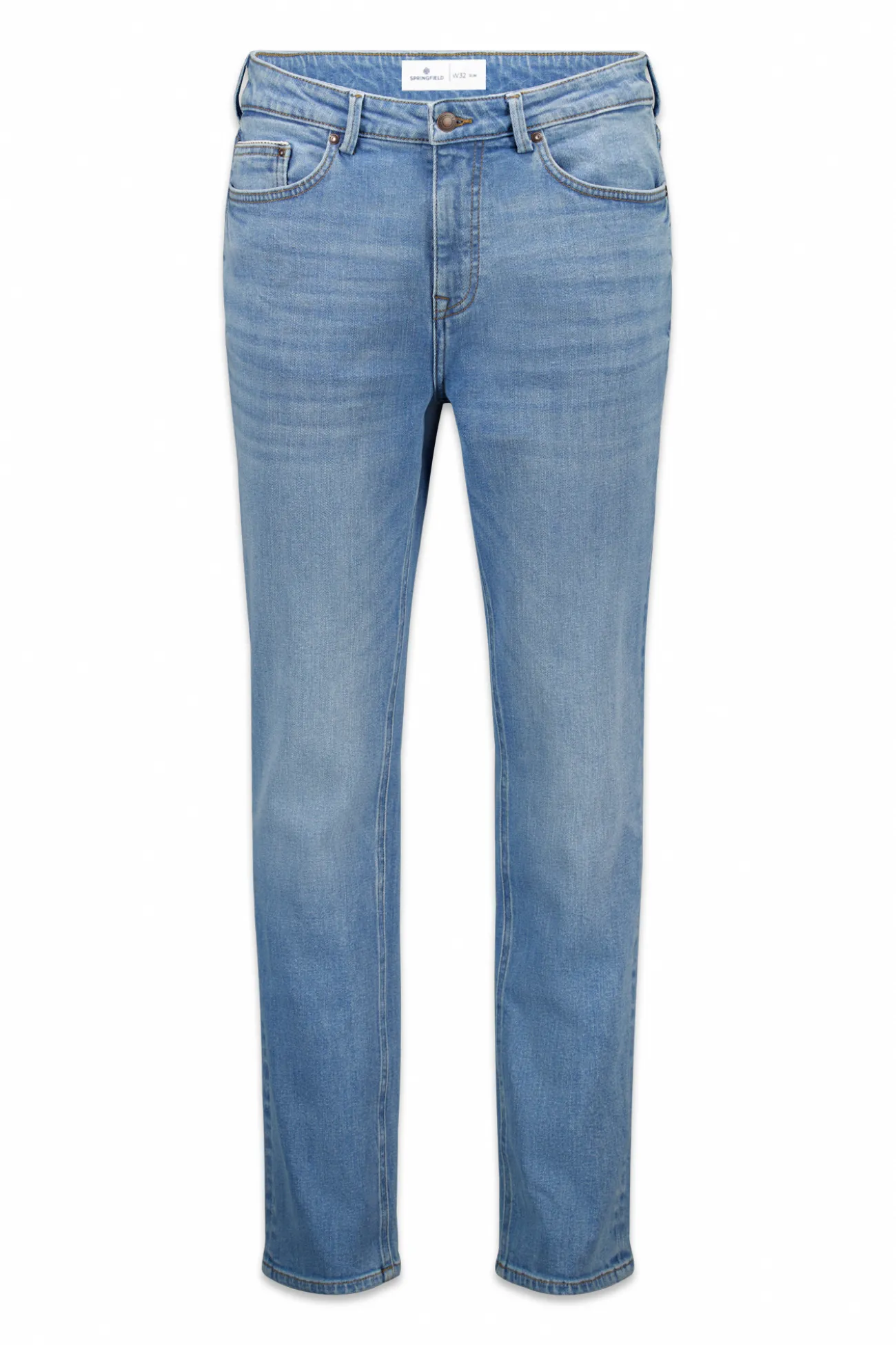 Jeans slim à délavage moyen