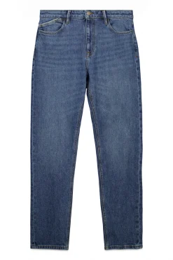 Jeans slim d&eacute;lavage fonc&eacute; moyen