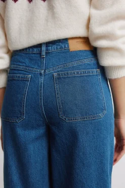 Jeans super large avec poches plaquées
