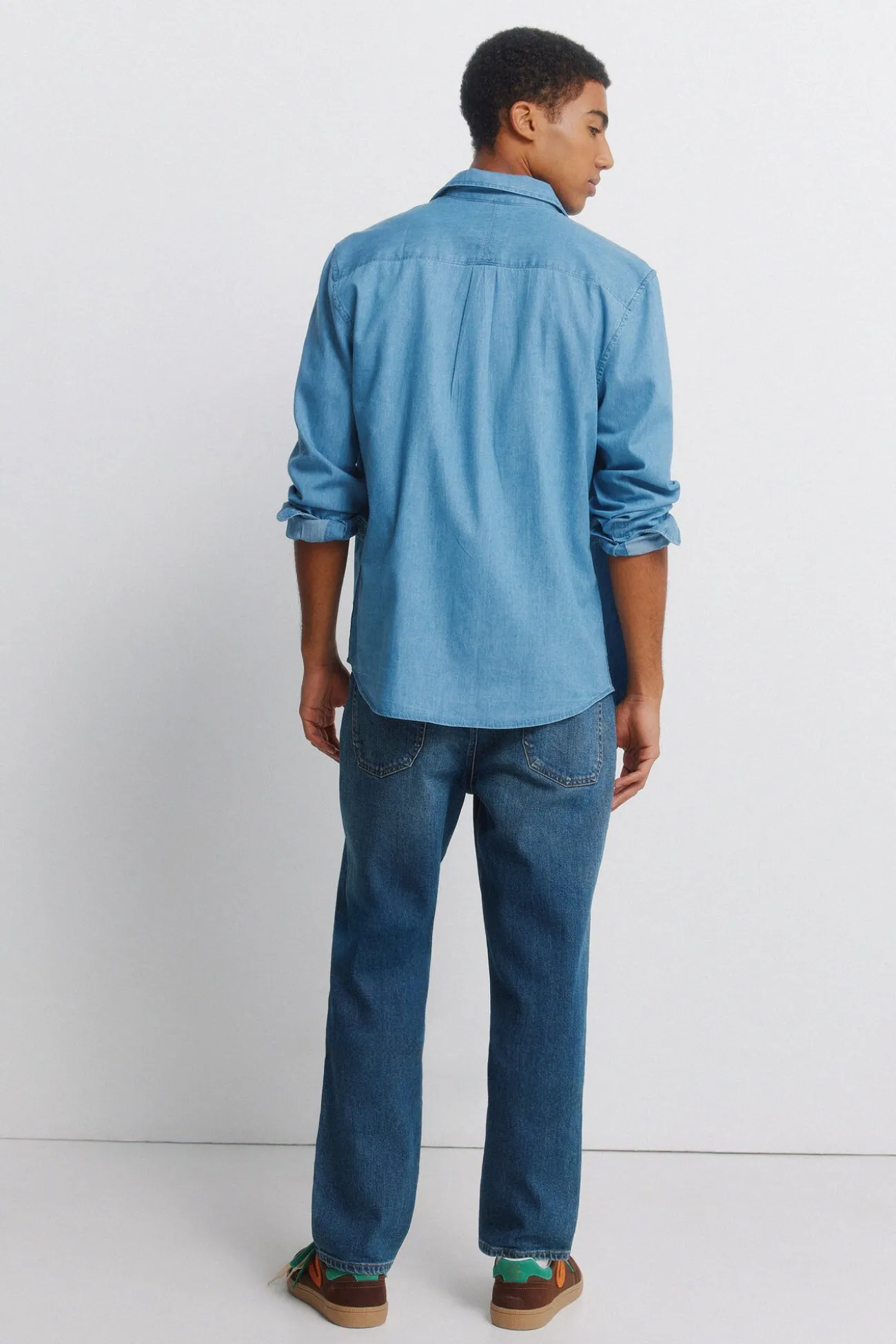 Jeans surtint coupe droite
