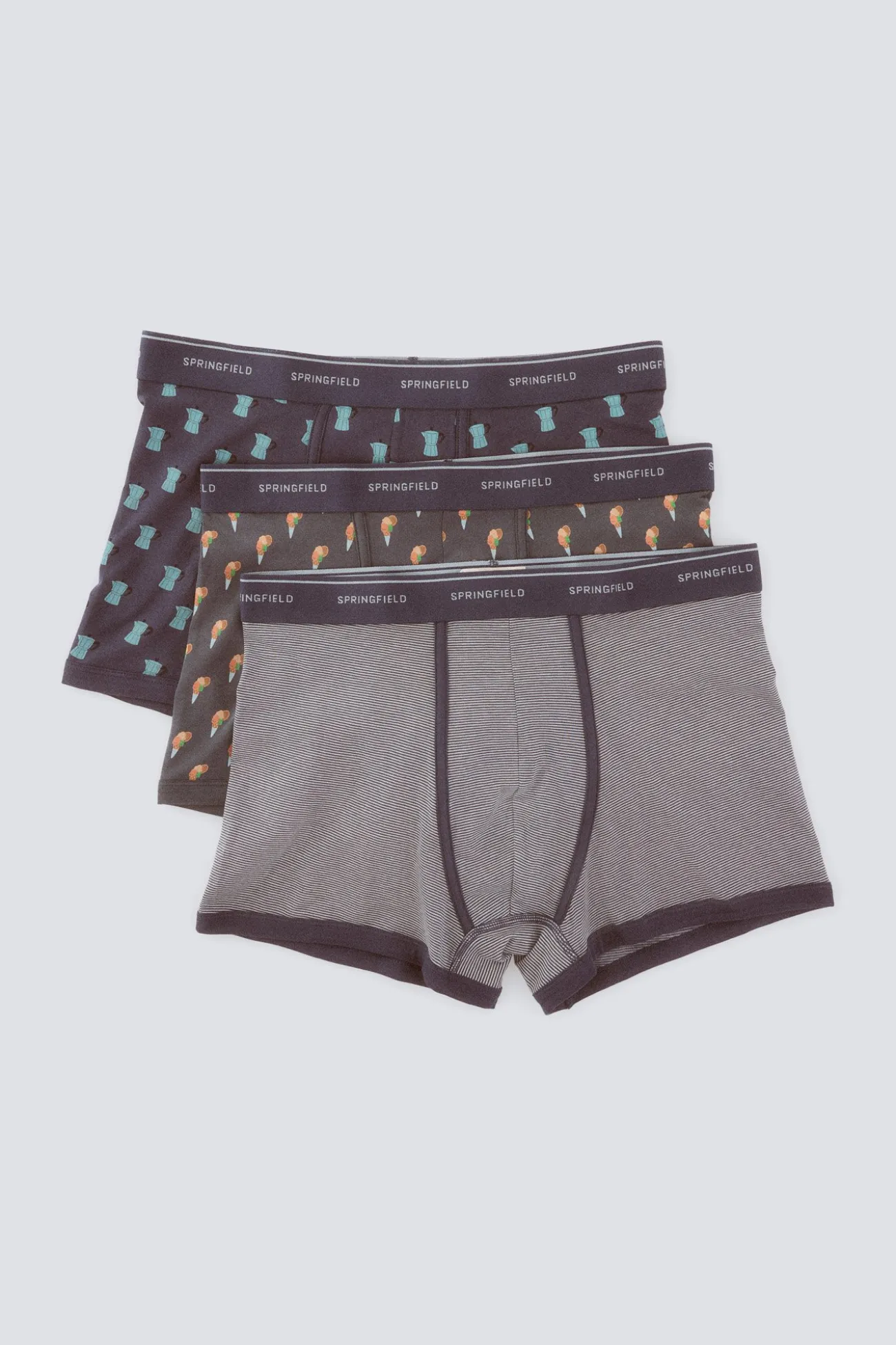 Lot de 3 boxers café glacé