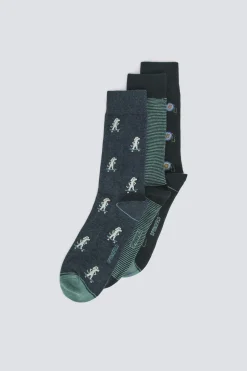 Lot de 3 chaussettes longues ann&eacute;es 90