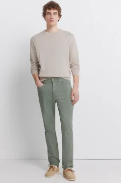 Pantalon 5 poches d&eacute;lav&eacute; coupe slim
