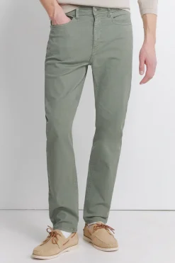 Pantalon 5 poches d&eacute;lav&eacute; coupe slim