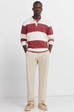 Pantalon chino confortable coupe slim